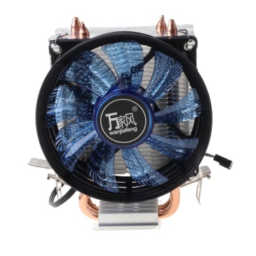 CPU Cooler Master 2 Pure Copper Heat-pipes Fan with Blue Light Freeze Tower Cooling System with PWM Fans Dropship