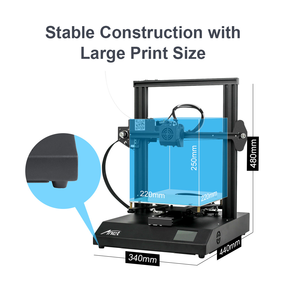 Anet 3D Printers ET4 ET4 Pro Reprap i3 Impresora 3D Printer With Auto Self Leveling Sensor Support Open Source Marlin