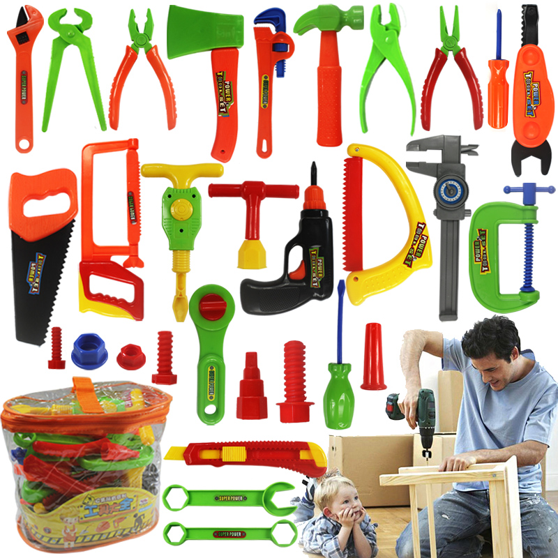 Children Garden Repair Tools Toys Pretend Play Engineering Maintenance Tools Environmental Plastic Toys For Kids Birthday Gifts
