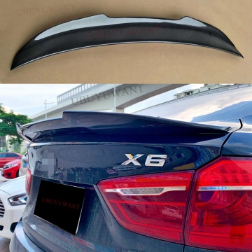 UBUYUWANT New Auto Car Spoiler Wing For BMW X6 F16 2015-2019 FRP / Carbon Fiber Car Rear Trunk Lip Spoiler Tail Wing For X6 f16
