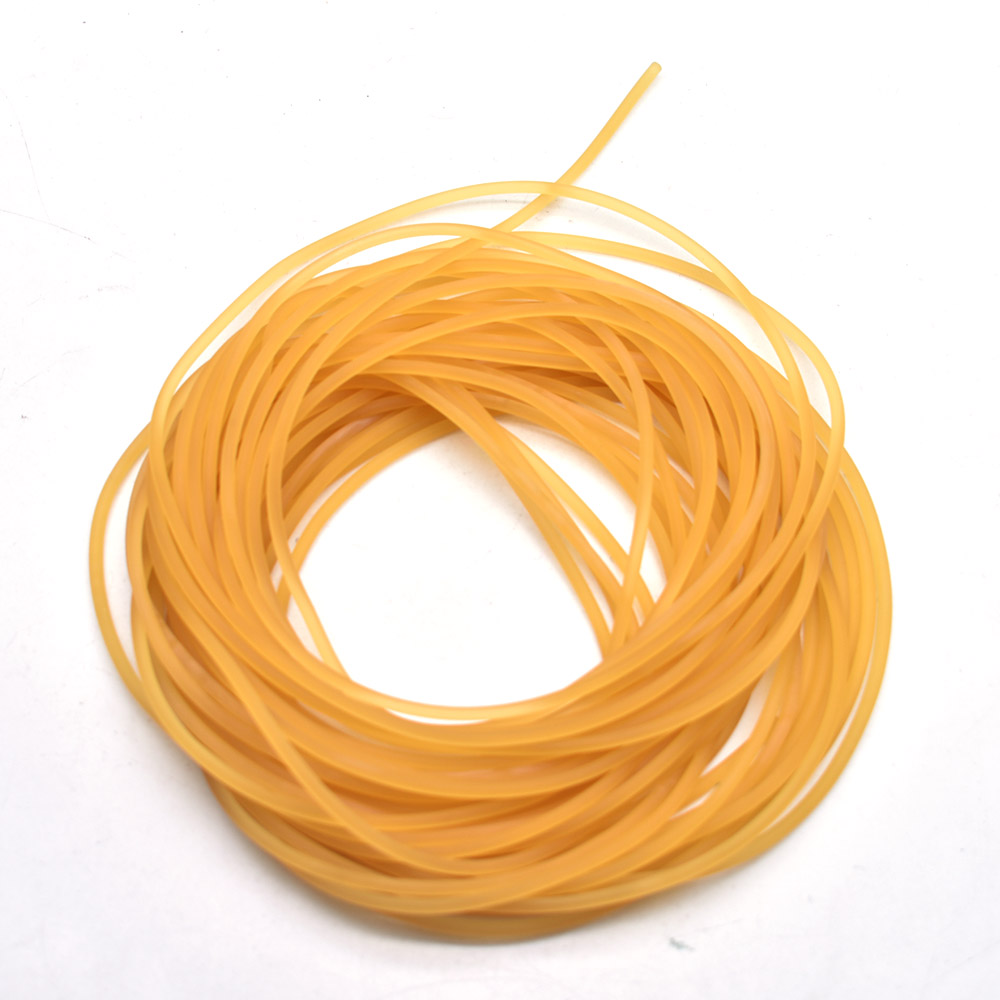 10 Meters Diameter 2mm Solid Elastic Rubber Line High Quality Natural Clolor And Red Color Fishing Rope