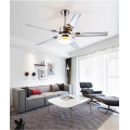 Factory wholesale high quality 52 Inch stainless steel LED Ceiling Fans Creative simplicity 4 leaves led Fan lights