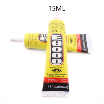 15ml E8000 Strong Liquid Glue Clothes Fabric Clear Leather Adhesive Jewelry Stationery Phone Screen Instant Earphone