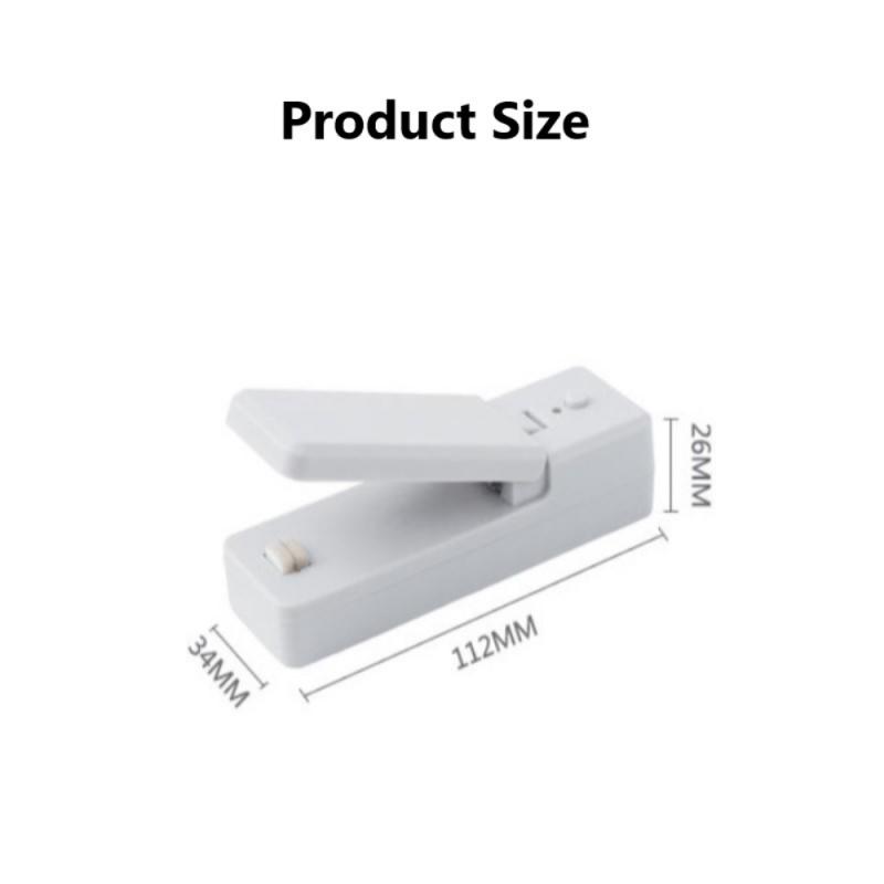 Portable Plastic Bag Sealer Mini Hand Electric Heating Seal Machine Electric Vacuum Food USB Charging Pressure Sealer