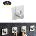 4PCS/Lot Bathroom 3M Self Adhesive Stainless Steel Hooks For Hanging Wall Hanger Key Bag Clothes Coat Holder Kitchen Towel Hook