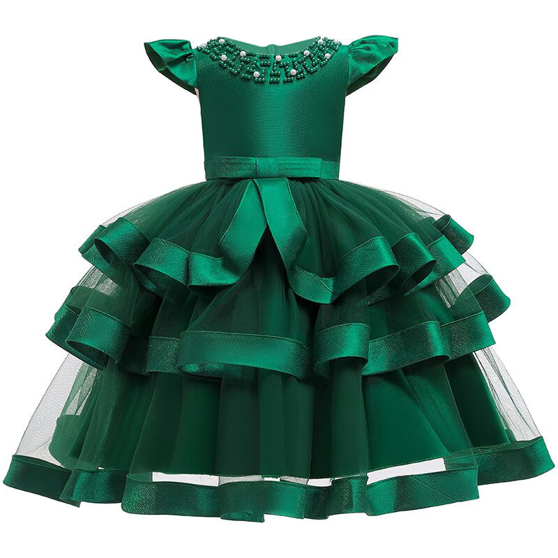 Flower Girl Dress for Kids Wedding Baby Girl Dress 2 3 4 5 6 7 8 10 12 Years Birthday Baby Girls Evening Party Dresses Vestidos