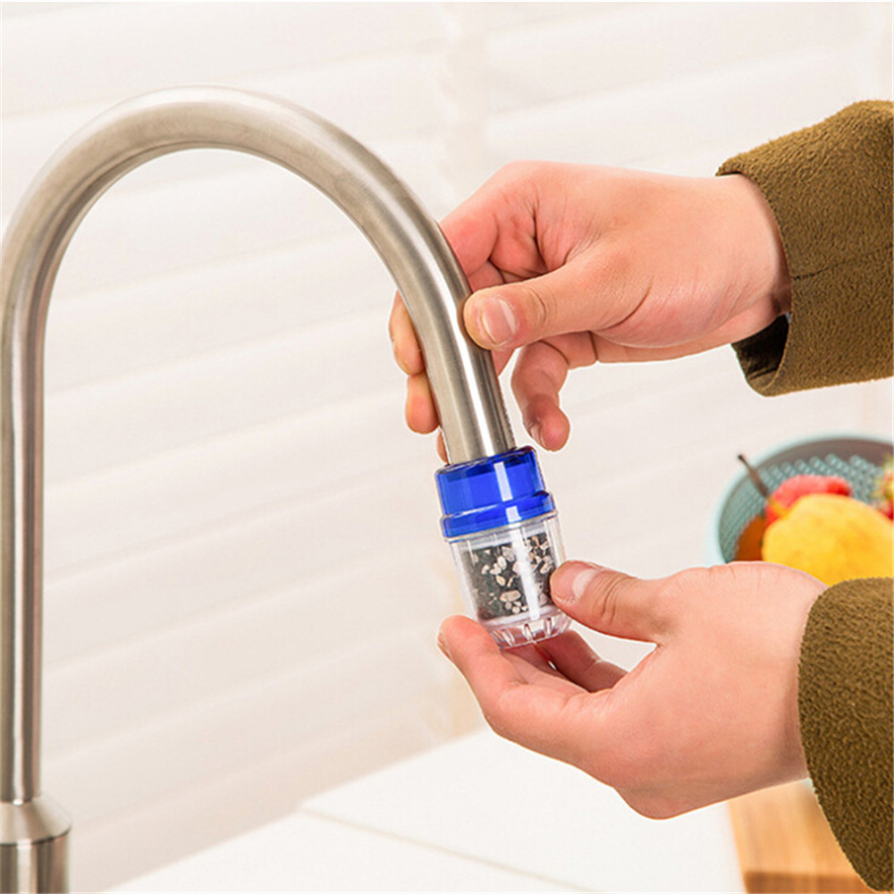 Kitchen Faucet Water Nozzle Filter Healthy Activated Carbon Water Purifier Cleaner Cartridge Bath Kitchen Faucet Tap Accessories