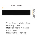 1 set License Plate Holder Set Frameless License Plate Self-Adhesive Adhesive Fastener License Plate Magic Pad for Vehicle