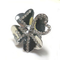 Vintage Ring,Rhinestone Flower Embellish Design,zinc alloy Stretch Rings For Women