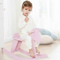 Happymaty Baby Indoor Wooden Rocking Horse Kids Ride On Toys Rocking Stroller Toy Swing Chair Birthday Gifts for Boys and Girls