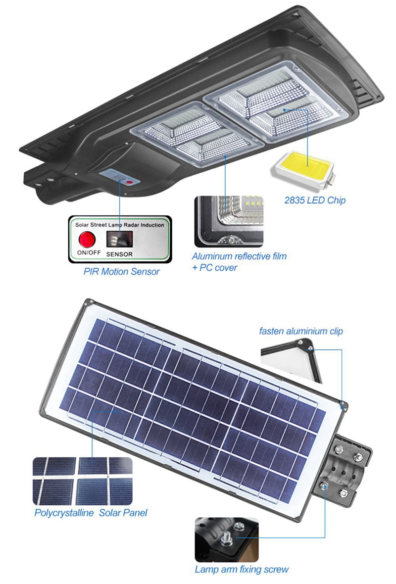 Remote Control 140W Outdoor Solar LED Street Light