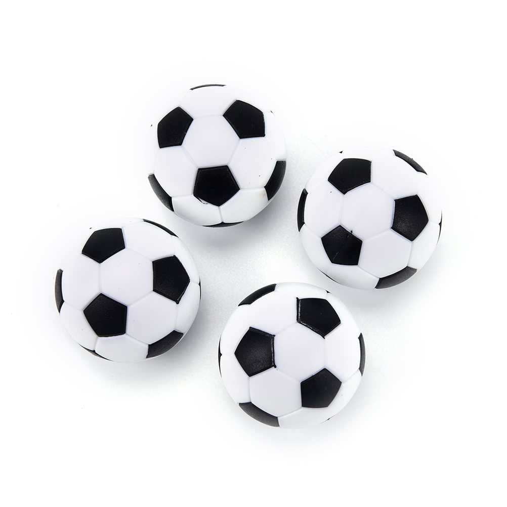 4Pcs Black And White High Quality Resin Foosball Table Soccer Table Ball Baby Foot Fussball Spotrs Gifts