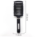 2PCS Curved Boar Bristle Hair Brush Demelante Brush Hairbrush Head Massage Comb Hairdressing Styling Comb Magic Hair Comb