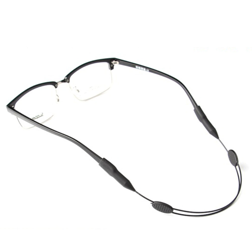 25cm Candy Color Elastic Silicone Eyeglasses Straps Sunglasses Chain Sports Anti-Slip String Glasses Ropes Band Cord Holder