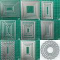 25PCS Frames Metal Cutting Dies Scrapbooking Stencil DIY Paper Card Decorative Embossing Die Cut Craft Dies 2020 NEW