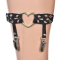 Rivet Punk Goth Harajuku Handmade Garter Belt Leg Ring Studded Heart Garter for women gift