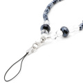 Pearls Long Neck Strap Lanyard KeyRing Keychain Holder Necklace For Mobile Phone