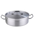 Stainless Steel Handle Cooking Pot with Lid Dutch Oven Gas Stove Induction Soup Milk Cooking Pot Kitchen Pots ollas de cocina