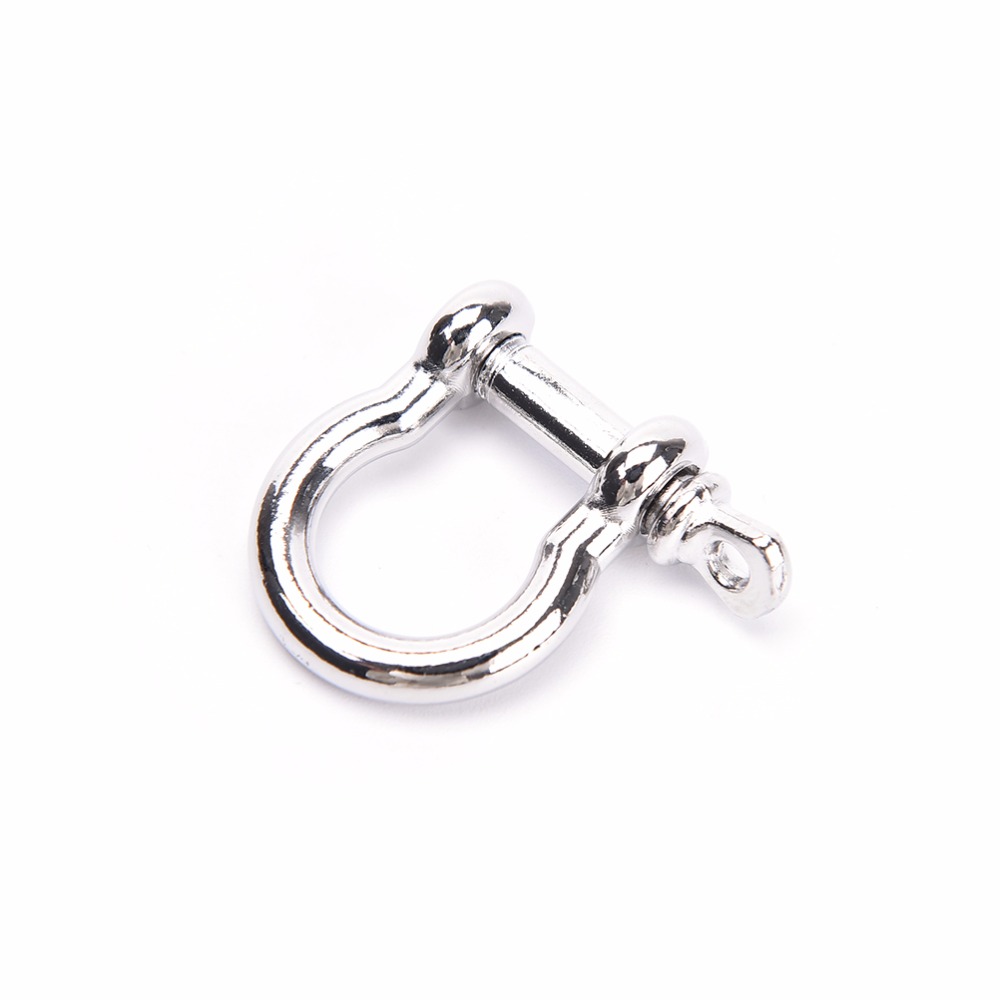 High Quality 1 PCS Outdoor Camping Survival Rope Survival Bracelets O-Shaped Stainless Steel Shackle Buckle