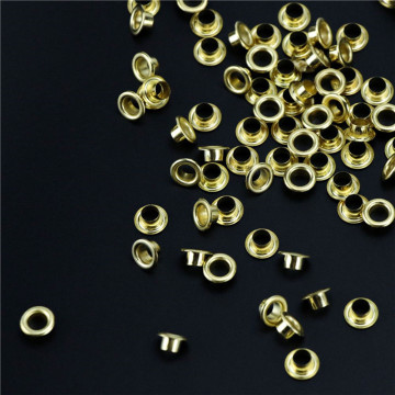 100PCS Gold Antique Scrapbook Eyelets Inner 5mm Metal eyelets For Scrapbooking embelishment garment clothes eyelets Sewing