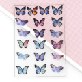 1pcs Butterfly UV Resin Fillings Sticker Journal Material Decorative DIY Filling Planner Diary Scrapbooking Album Stickers
