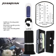 Hand Held Automotive Antifreeze Refractometer Engine Fluid Glycol Point Car Battery Freezing ATC Tester Tool With Box 49% off