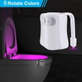 Smart PIR Motion Sensor Toilet Seat Night Light 8 Colors Waterproof Backlight For Toilet Bowl LED Luminaria Lamp WC Toilet Light