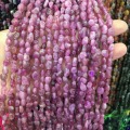 Natural Pink Tourmaline Stone Beads Irregular Loose Isolation Beads For Jewelry Making Necklace DIY Bracelet 6x8-8x10mm