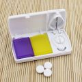 Pill Box Dual Grids Pill Box Mini Partition Medicine Tablets Dispenser Portable Pill Storage Case Pill Container Accessories