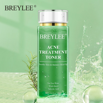 BREYLEE Acne Treatment Toner Tea Tree Moisturizing Face Essence Acne Pimple Reapir Balance Skin Oil Soothing Dry Skin Care 100ml