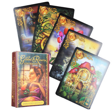 Oracle Tarot of Gilded Reverie Board Games Divination for Adults and Children Table Game Dobble Playing Card Decks