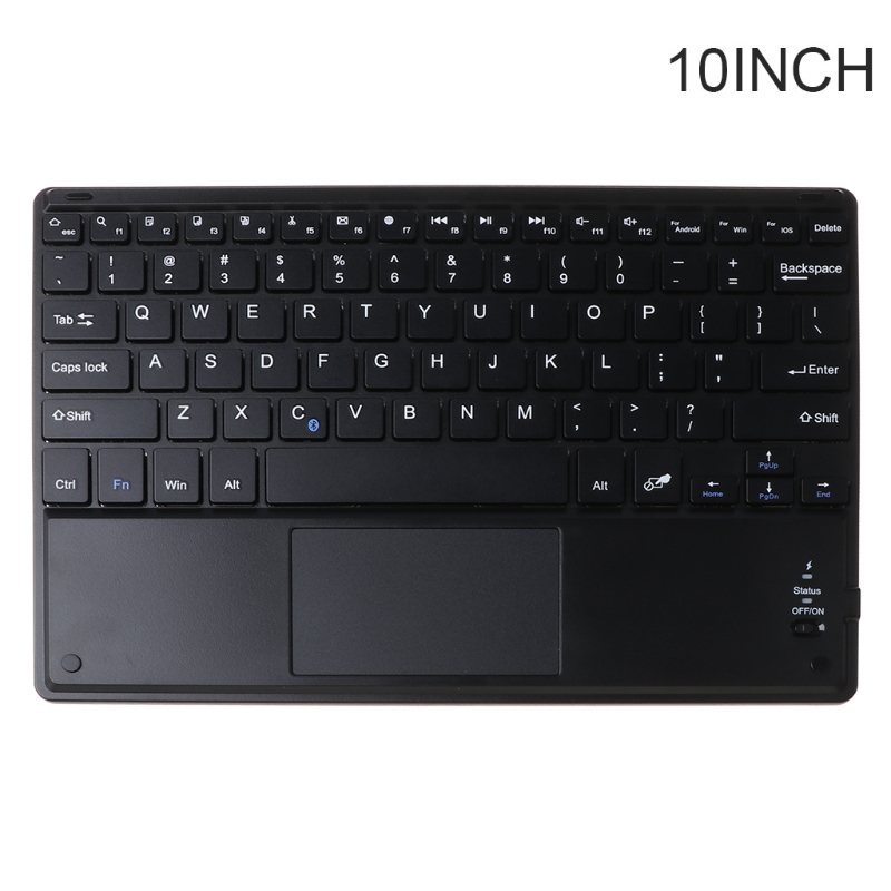 7/9/10 Inches Wireless Bluetooth Lightweight Keyboard with Touchpad Cellphone Tablet Keyboard Portable Travel Keypad