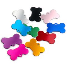 Wholesale 20 pcs Dog ID Tag Pet Bone Tags Nameplate Personalized Dog Puppy Tags Customized Dog Pet Name Phone Address No. Tag