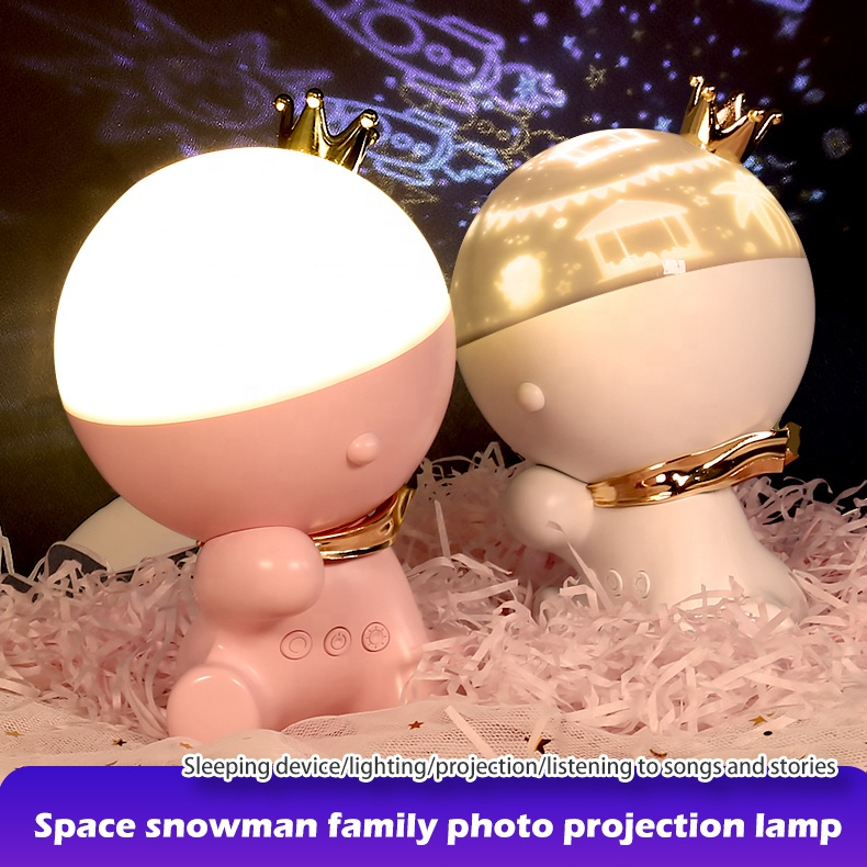 Multifunctional Snowman sleep aid Star Projector speaker gifts