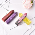 1PC Natural Stones Crystal Point 36 Color Tower Amethyst Rose Quartz Healing Stone Energy Ore Mineral Obelisk Home Ornaments