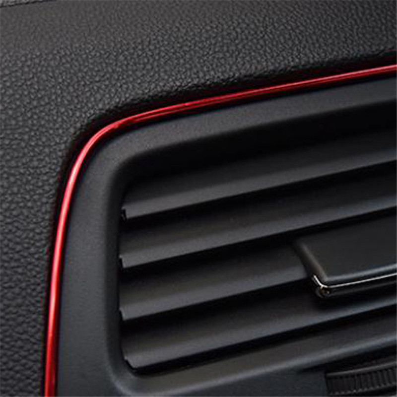 5 Meters Universal Car Styling Interior Decoration Strips Moulding Trim Dashboard Door Edge For Cars Auto Accessories