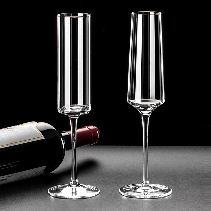Crystal champagne glasses Goblet glass cup Set drinking glasses cups Red wine glass Bar Hotel party Drinkware wedding flutes