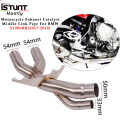 Slip on for BMW S1000RR S1000 RR 2017 2018 Motorcycle Exhaust System Connect Tube Middle Link Tube Pipe Replace Catalyst