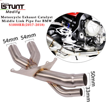 Slip on for BMW S1000RR S1000 RR 2017 2018 Motorcycle Exhaust System Connect Tube Middle Link Tube Pipe Replace Catalyst