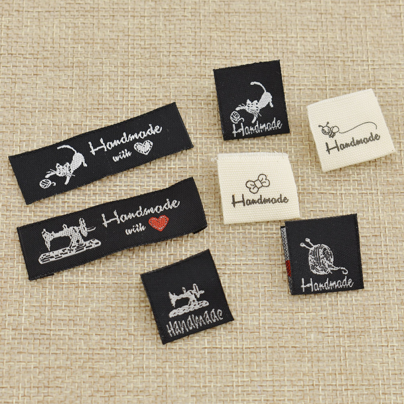 50pcs Washable Handmade Sewing Labels Clothing Decoration Accessories DIY Garment Bags Craft Tags