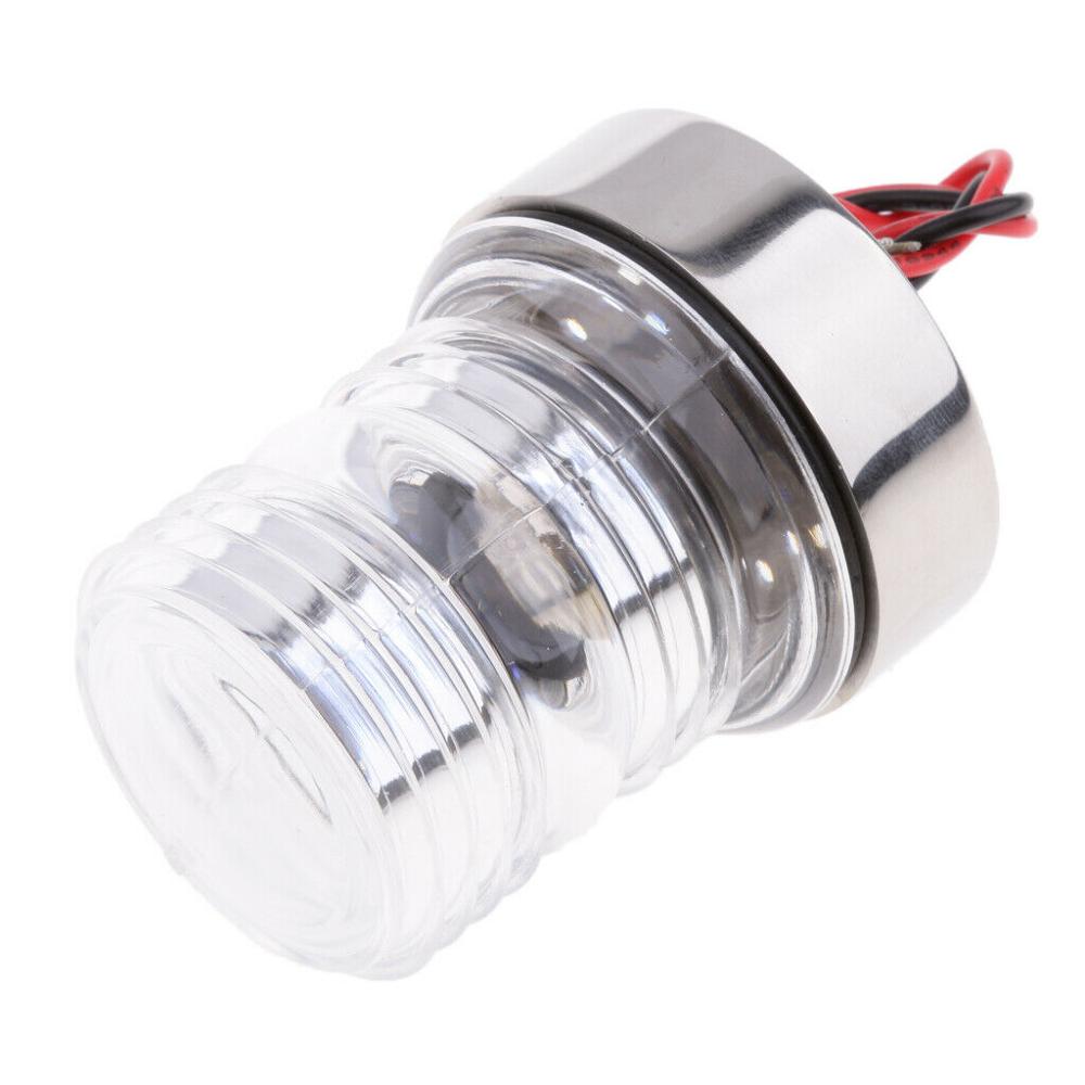 Boat Yacht White Stainless All Round 360 Degree 12V Navigation Light