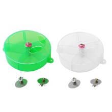 Bird Creative Foraging Toy Cage Feeder Treat Holder Seed Food Ball Rotate Wheel for Parrot Parakeet Cockatiel Conure