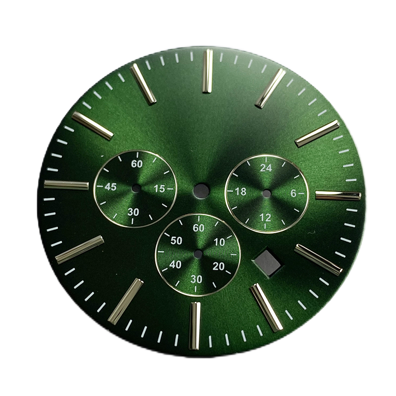 Custom watch dial with 3 subdials
