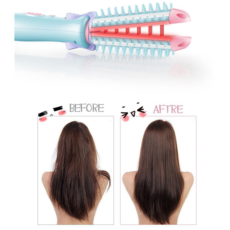 Electric Hair Styler Curler Curling Irons Dryers Travel Hair Straightener Ceramic Ionic Hair Curler Hot Brush Eu Plug