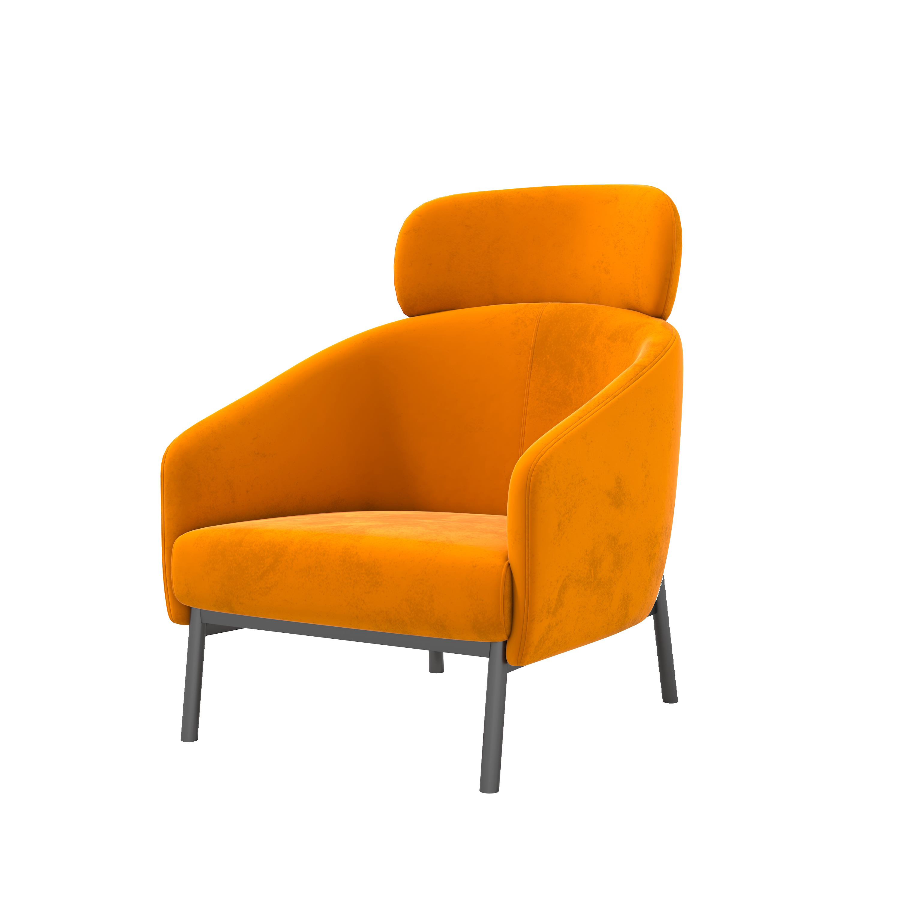 Italian Fabric Single Lounge Chair Hotel Furniture Lazy Chair Simple Living Room Small Sofa Simple Sofa Design