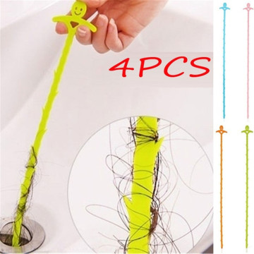 4Pcs Bathroom Hair Sewer Filter Drain Cleaners Outlet KitchenSink DrainFilter Strainer AntiClogging Floor Wig Removal Clog Tools