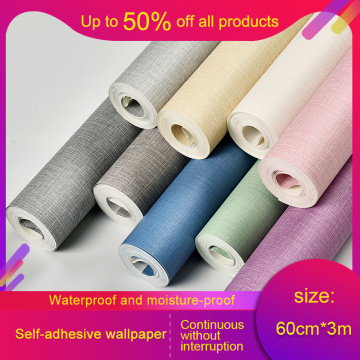 Colorful DIY Decorative Film PVC Self adhesive Wall paper 3m Furniture Renovation Stickers Kitchen Cabinet Waterproof Wallpaper