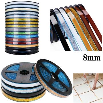 Tile Gap Tape Waterproof Mildew-proof Seam Decorative Stickers Floor Line(glue) Skirting Baseboard Wall Room Ceiling W5K6