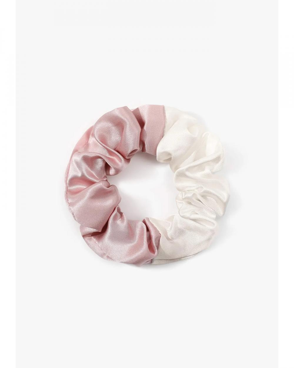 Soft Silk Medium Scrunchie Elastic Hair Ties Set for Women Teenage Girls Ponytail Holders Scrunchy for Curl Thick Hair