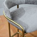 Nordic Wrought Iron Bar Chairs Living Room Kitchen Front Desk High-foot Bar Stool Restaurant Reception Counter Leisure Armchair